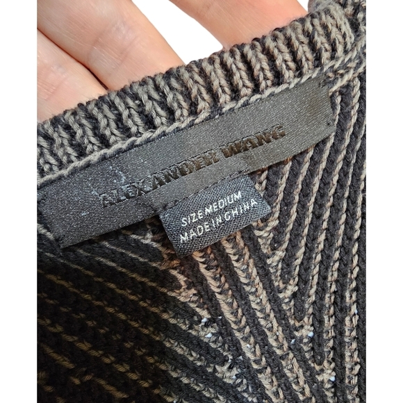 Alexander Wang Crochet Knit Sleeveless Scoop Neck High Low Bodycon Dress - M - Picture 2 of 7